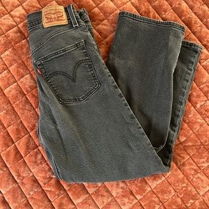 Light black Levi’s. Straight leg denim size 28. Rib cage style